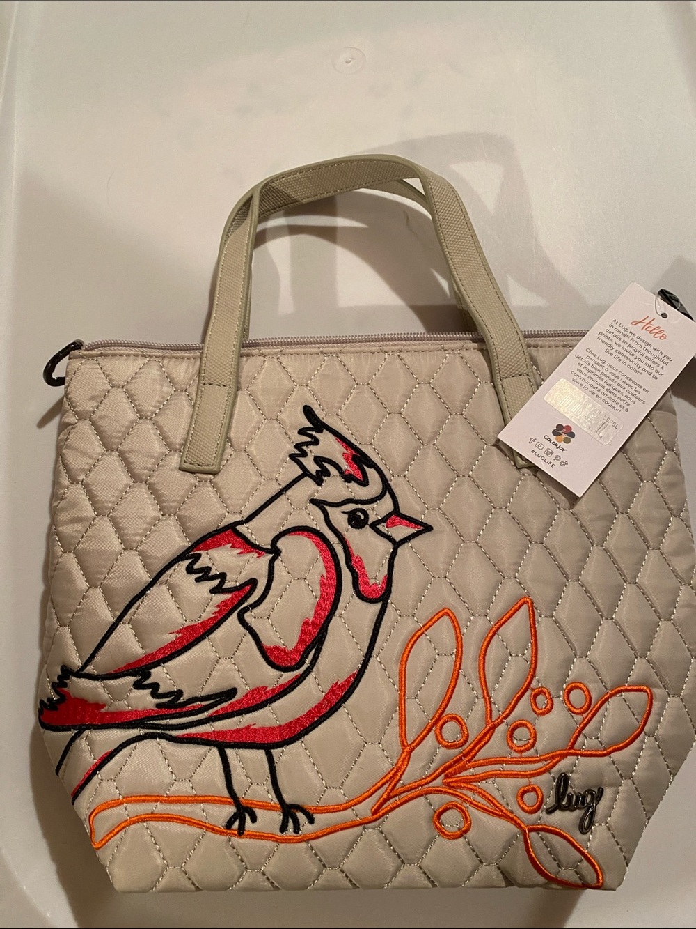 Lug Sprinkler NWT  “Cardinal Pebble”